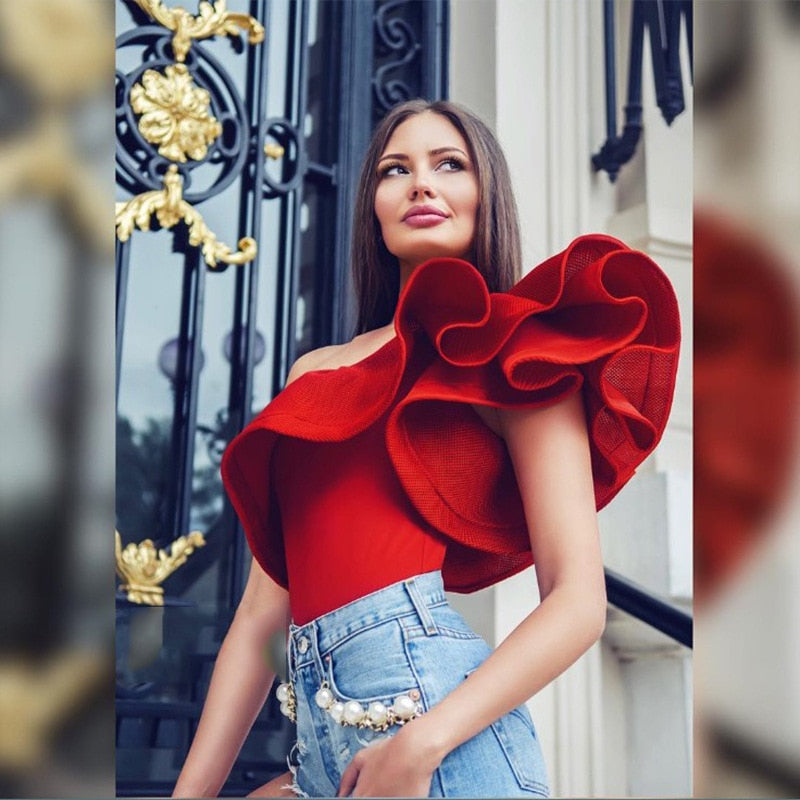 Gaga Ruffle Bodysuit