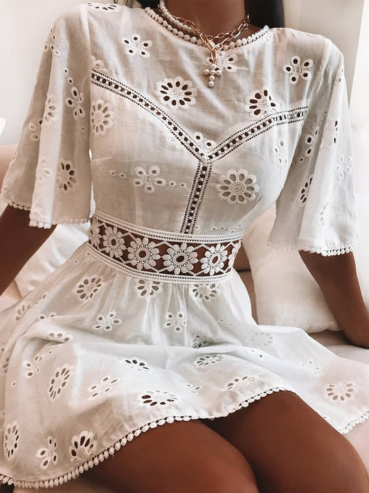 Yours Forever Eyelet Dress