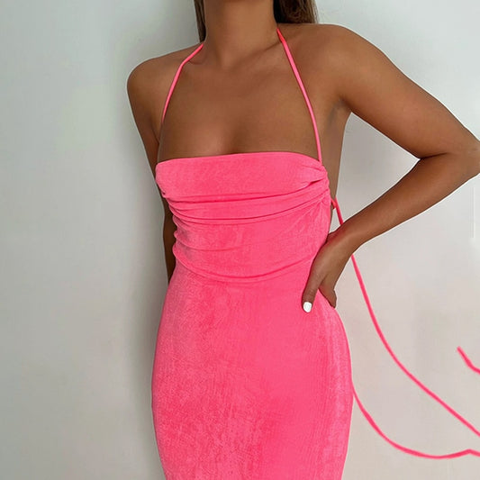 Mia Backless Draped Dress